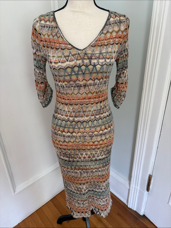Missoni Dresses & Skirts - Missoni Zigzag Knit V-Neck Dress